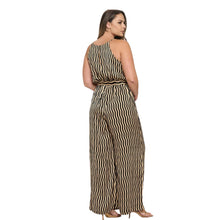 Plus Stripe Jumpsuit