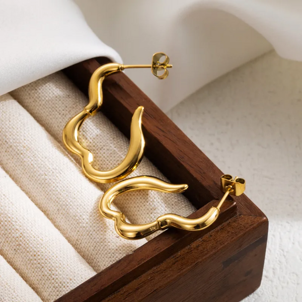 Stencil Love Earrings