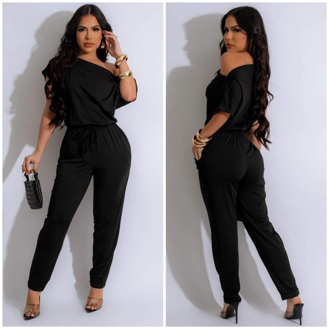 Venetian Jumpsuit in Black