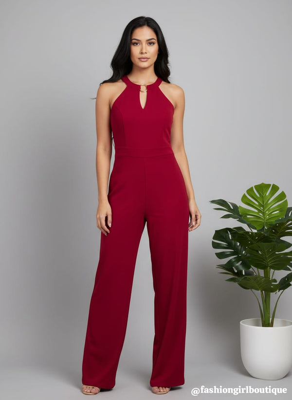 Azalía Wine Jumpsuit